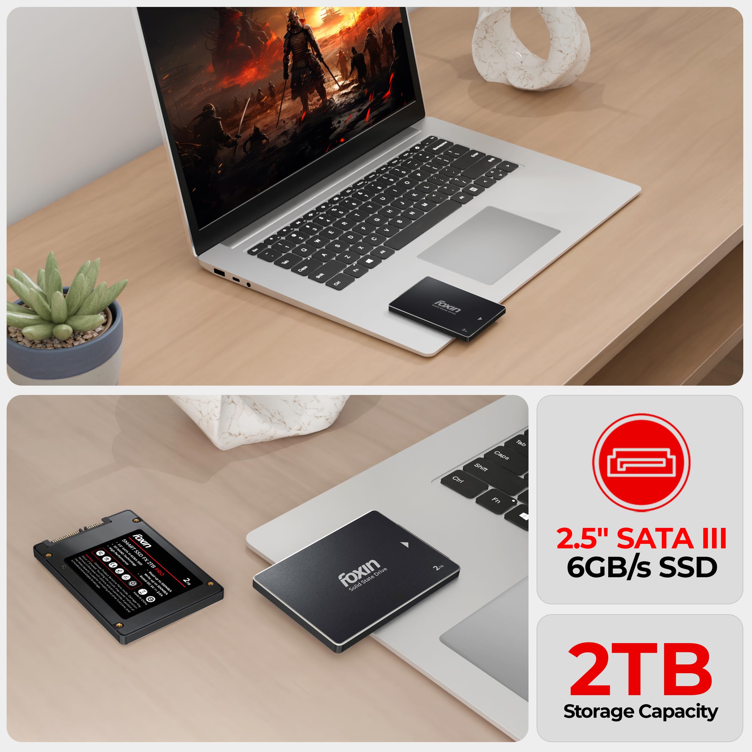 Foxin 2TB PRO SSD | Internal Solid State Drive | 3D NAND
