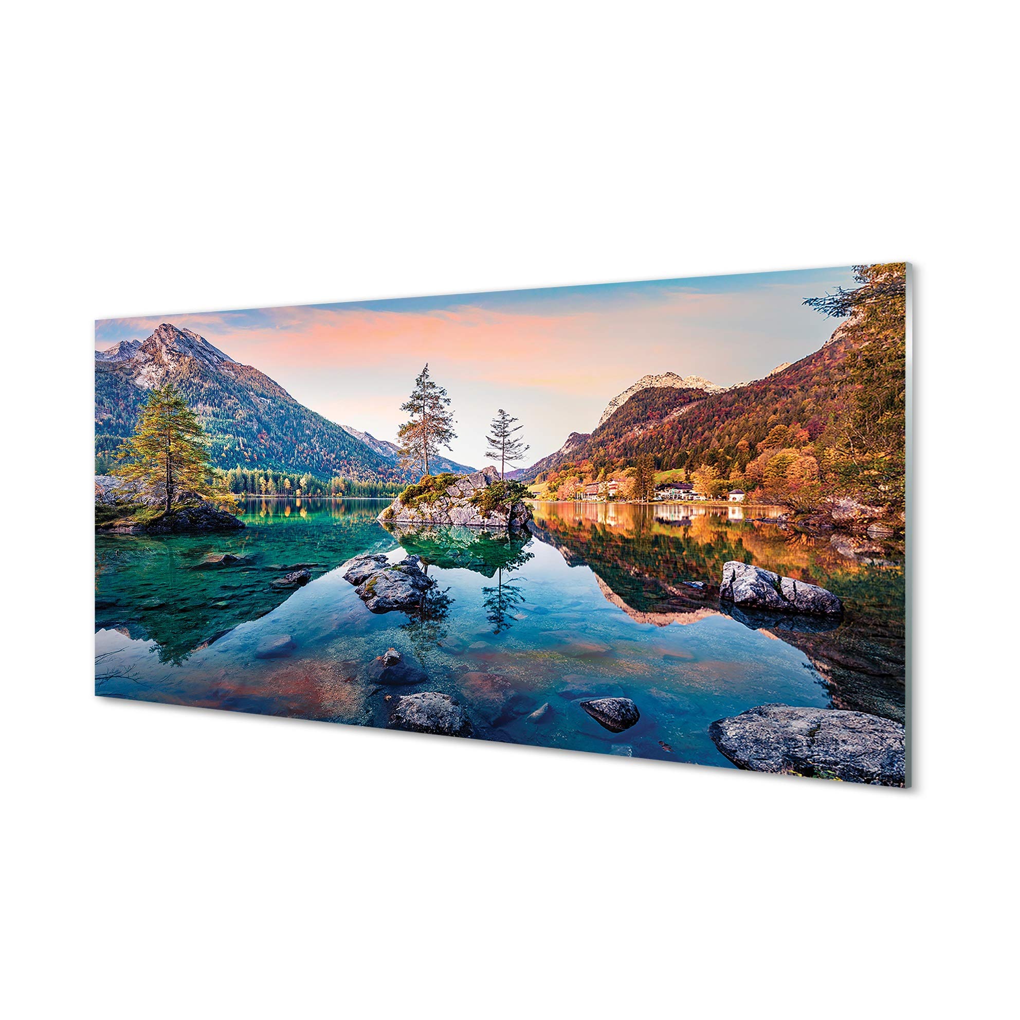 Tableau mural verre Tulup 100x50cm adieu murs vides paysage Alpes