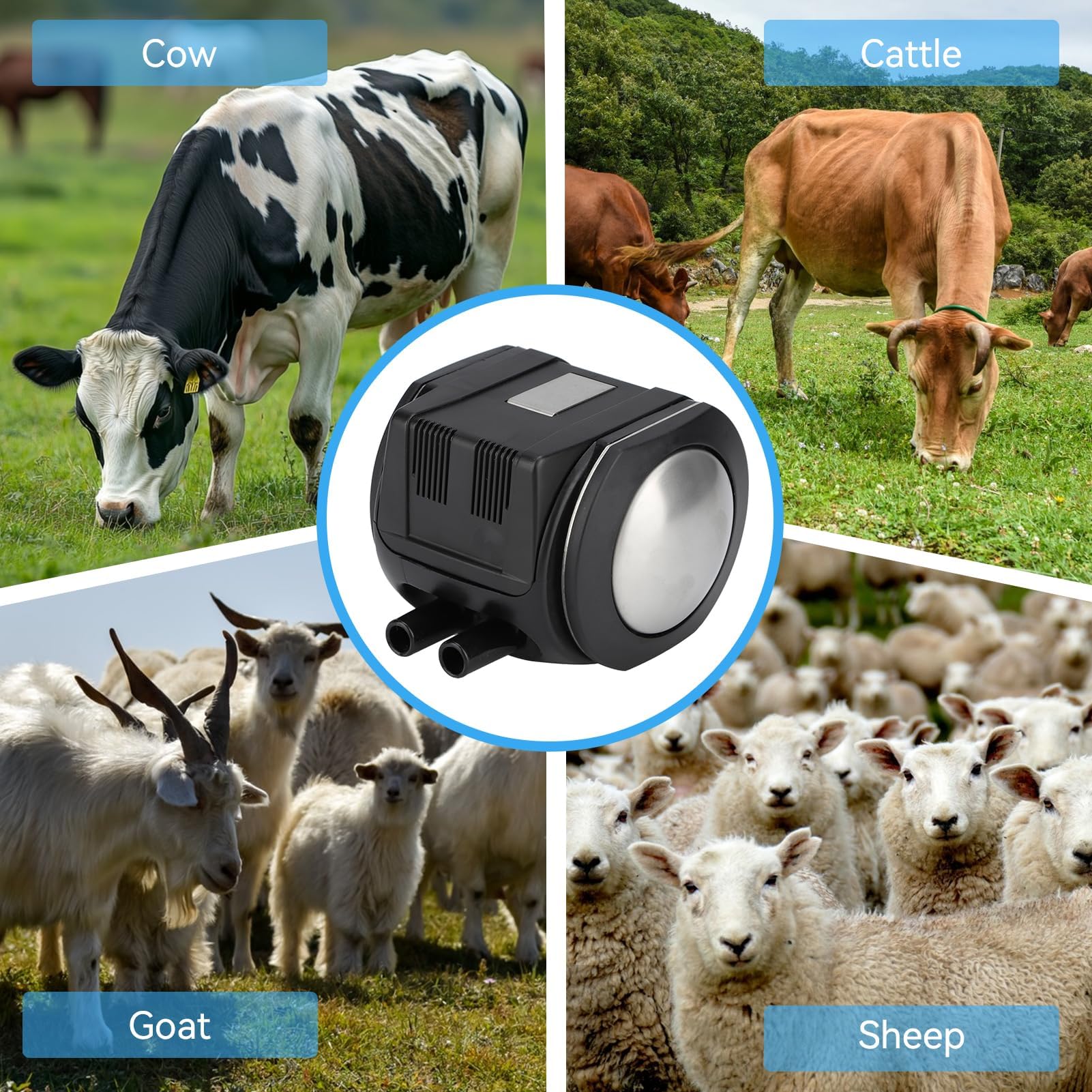 Pulsateur pour machine à traire les vaches, pulsateur électrique, pulsateur à 2 voies pour chèvres, pulsateur pneumatique en acier inoxydable, accessoires réglables pour machine à traire, pulsateur po