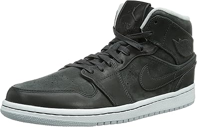 Nike Air Jordan 1 Mid, Zapatillas de Estar por casa Hombre, Negro  (Schwarz), 45.5 : Amazon.es: Zapatos y complementos