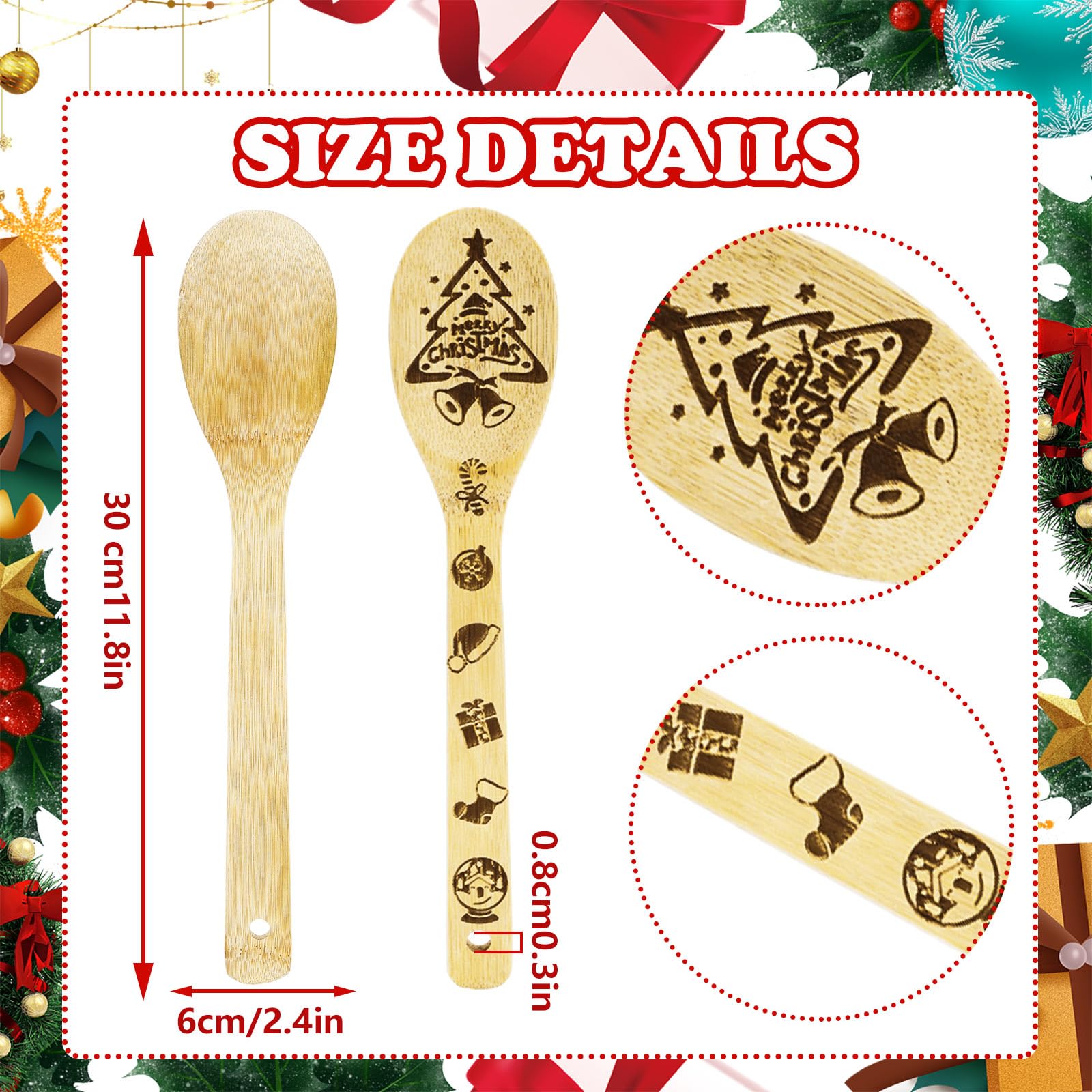 Santa Spoon Wooden Spoon Santa
