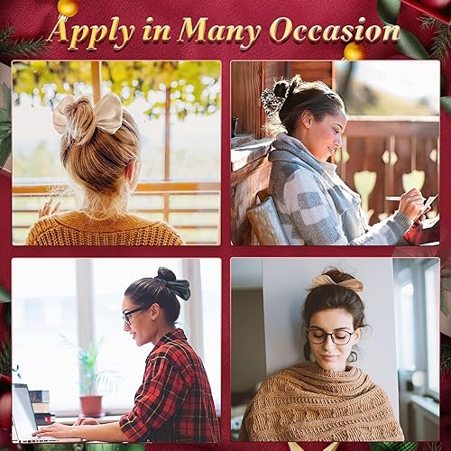 Miniatura 2 de Moño para hacer moños hábiles para girar, moño hábil, moño francés, rizador de cabello sin calor, 3 piezas de accesorios para el cabello para