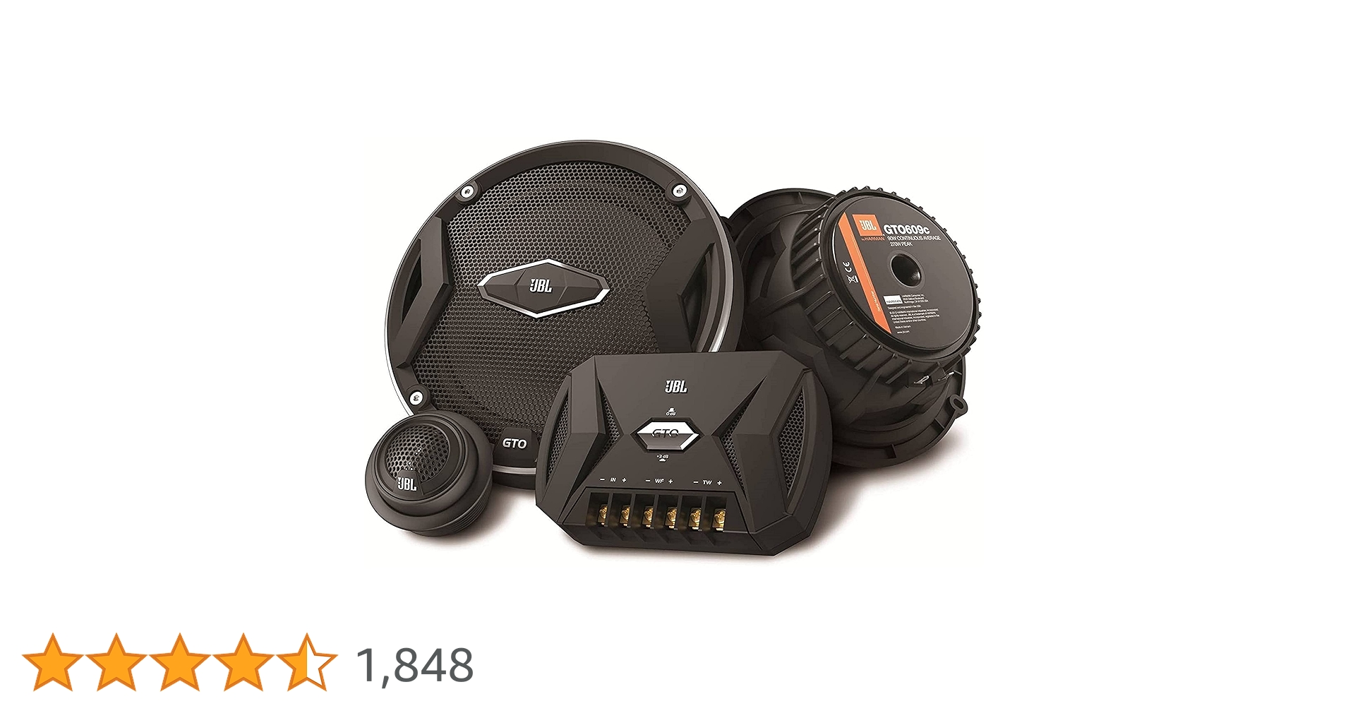 ヒロ　JBL GTO 609C JBL Car GTO 609C 6.5 Inch 2-Way Component Speaker System Including