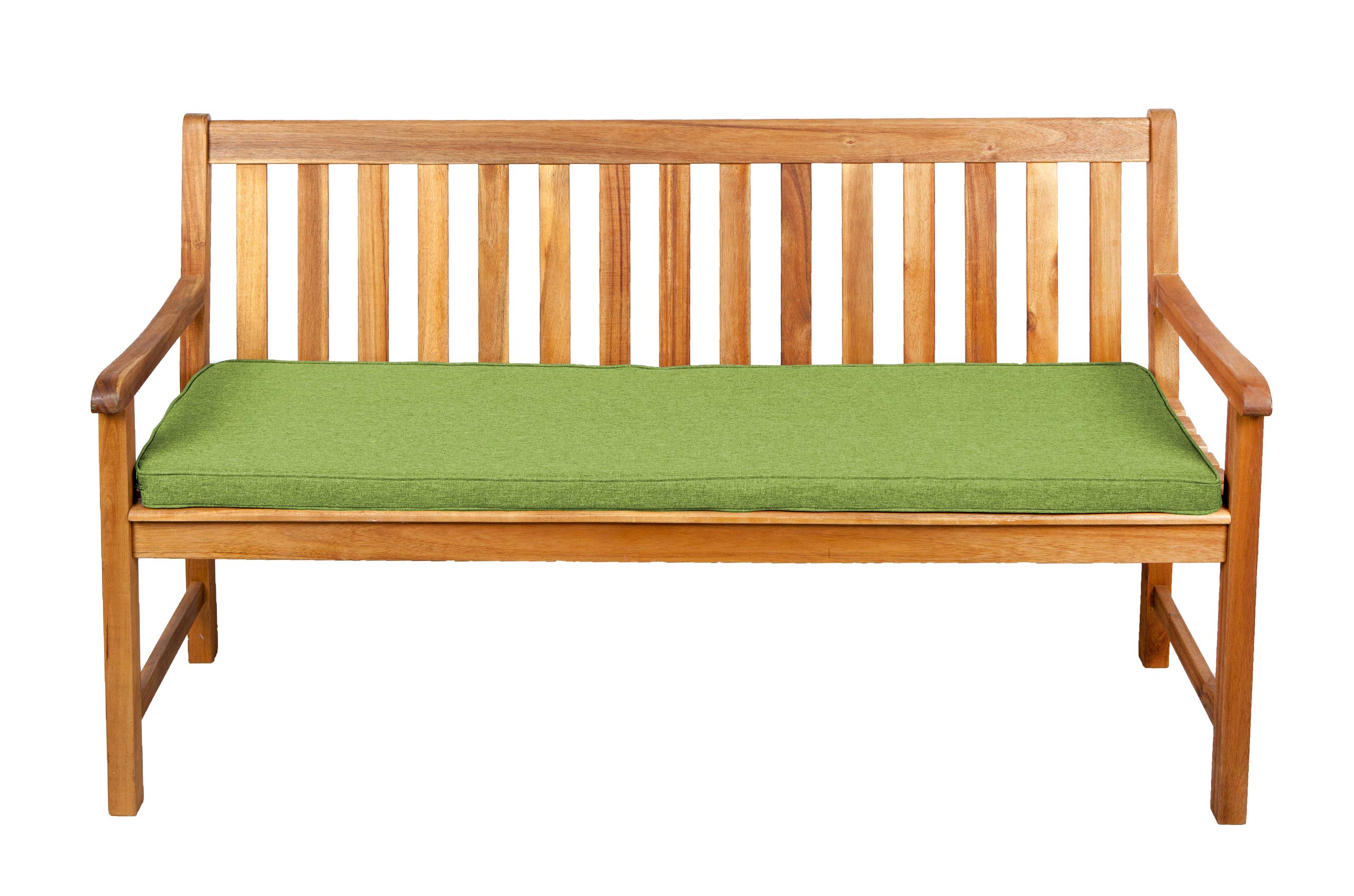 Gutekissen® Sitzkissen für Bank, Gartenschaukeln, Sitz, glatt. FK5 (150x50x5, Limette)
