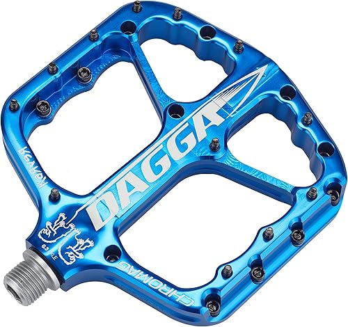CHROMAG Dagga - Pedales unisex para adultos MTBMTBCycleVAEE-Bike (azul, 4.724 x 4.528 in)