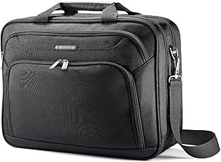 Samsonite Xenon 3.0 Two Gusset Briefcase Bag, Check-Point Friendly, Tech Locker, Black, 89433-1041