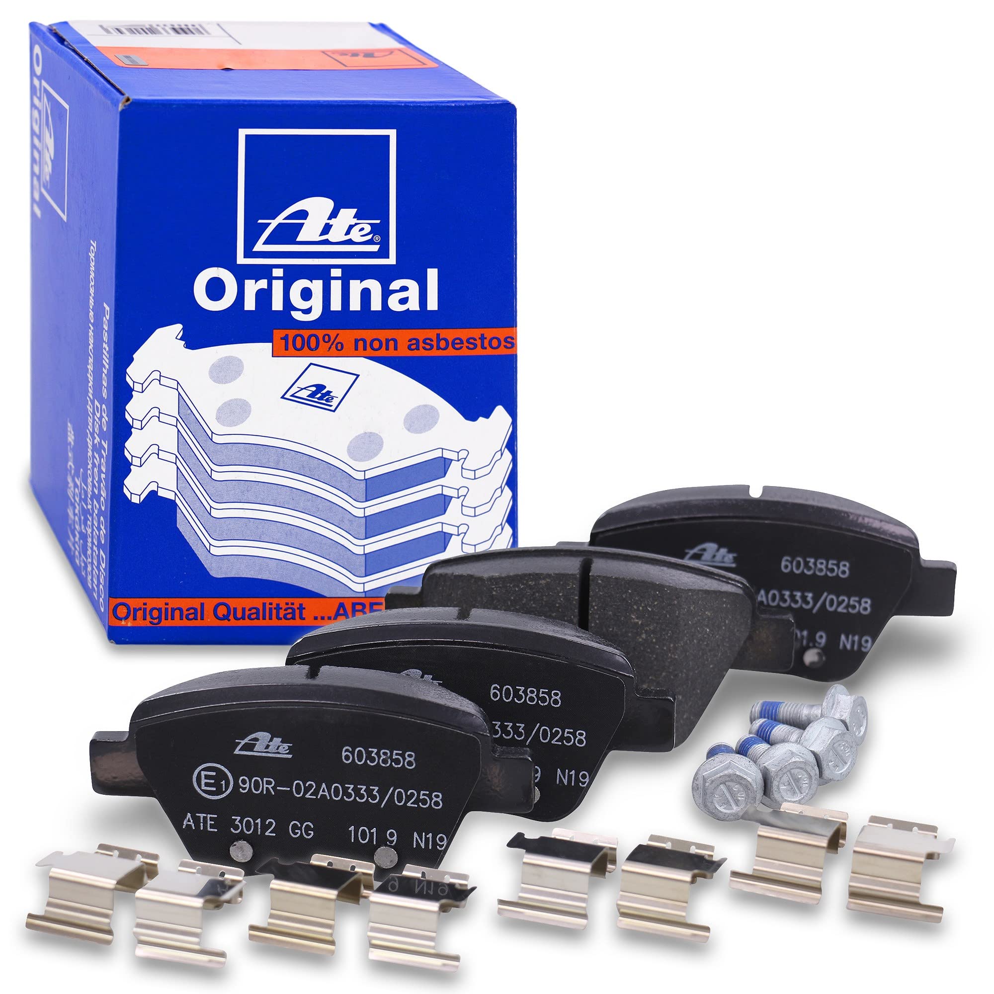 ATE Set di freni asse posteriore incl. dischi freno posteriori ¯ 272 mm completi e pastiglie freno posteriori Compatibile con AUDI, SEAT, SKODA, VW BEETLE, GOLF, SCIROCCO, TOURAN