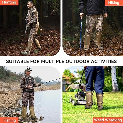 Miniatura 7 de GearOZ Snake Gaiters Snake Chaps, Waterproof Lower Legs Snake Guards, Snake Bite Protective Gaiters, Anti-Snake Gaiters for MenWomen, Adjustable