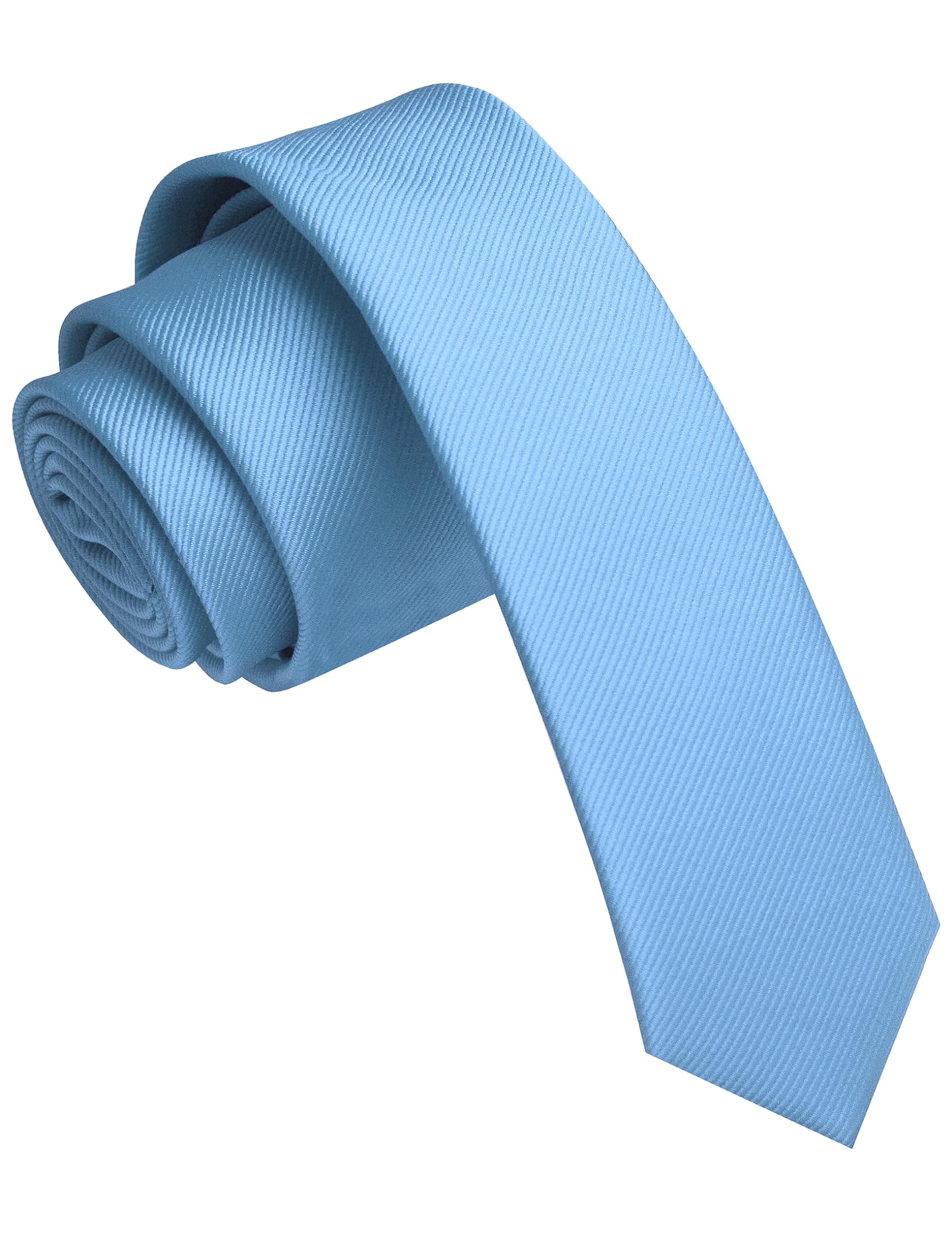 Jemygins Men's Teal 1.58" Tie Silk Skinny Ties For Slim Necktie(4Cm)