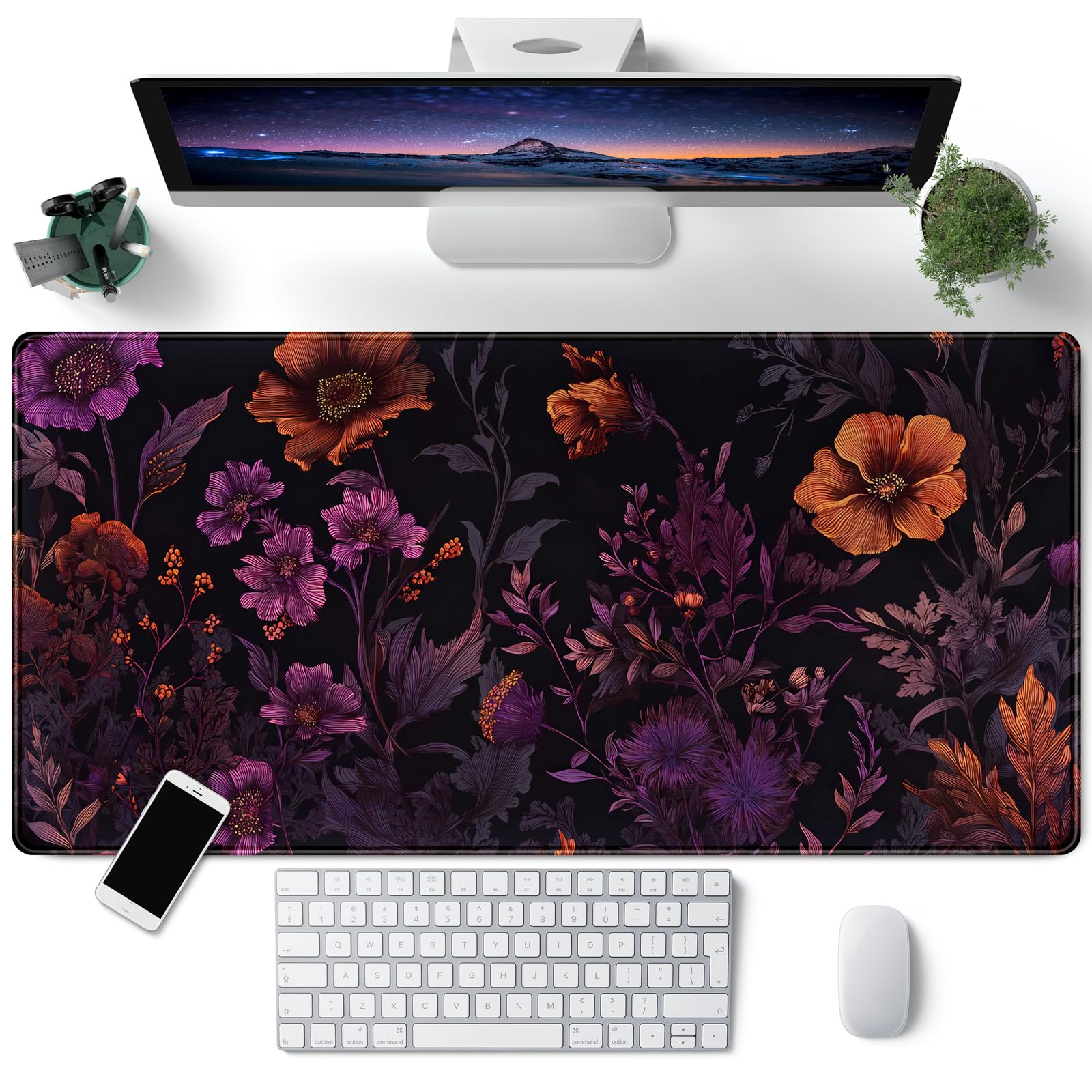 Boho Desk Mat - XXL Mouse Pad Decor -26 Boho Desk Mat - XXL Mouse Pad Decor -26