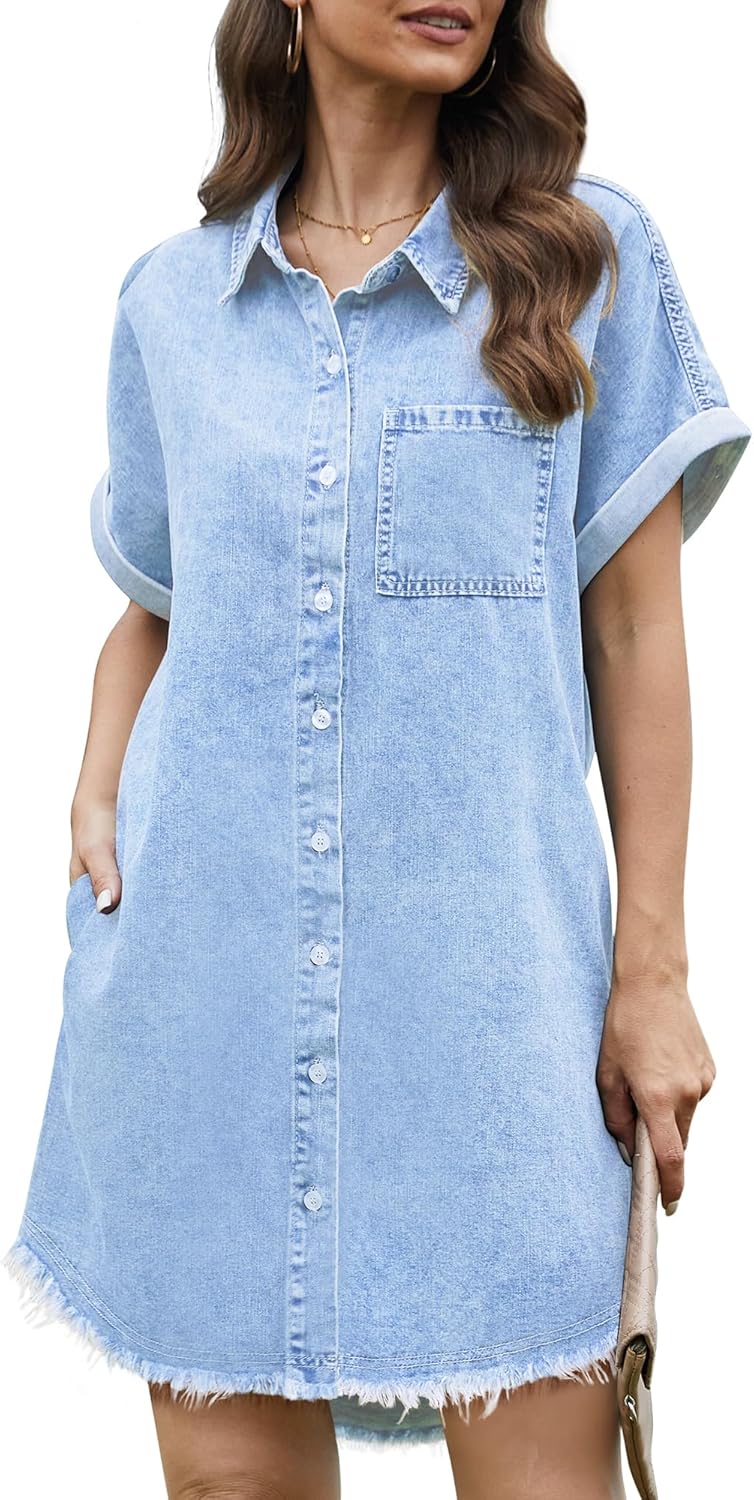 Dresses Amazon Jeans Top Ladies Denim Dress For Women Midi Jean