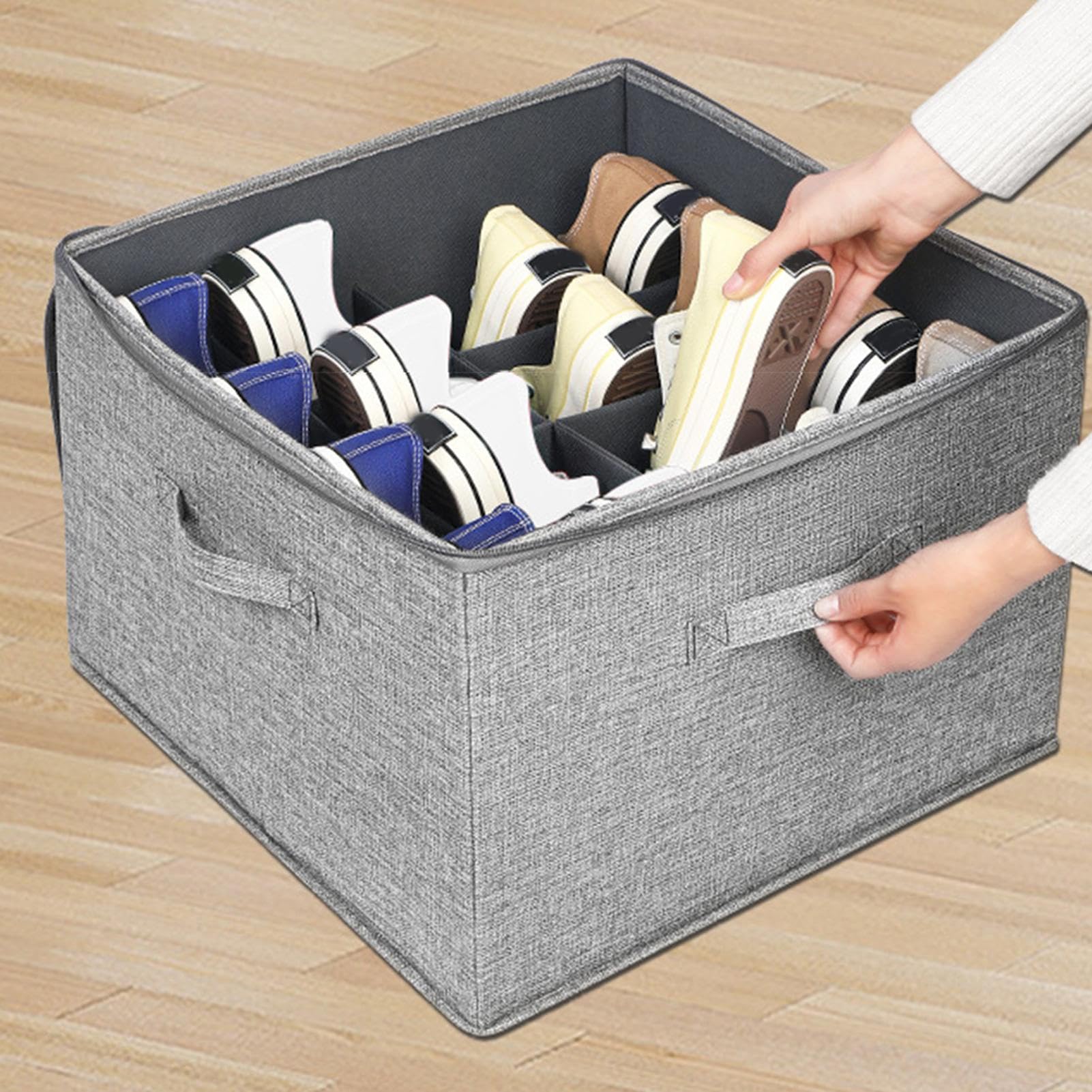 Organizzatore per Calzature con Scomparti Supporto Inferiore con Copertura