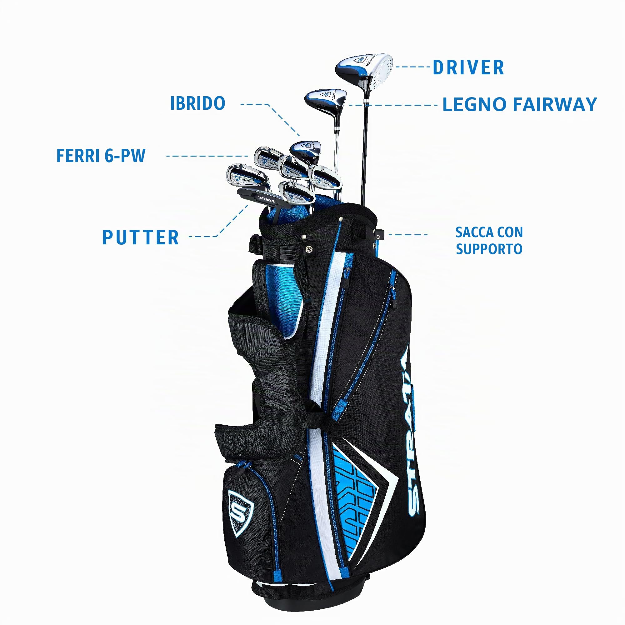 Strata Golf - Set mazze da golf da uomo