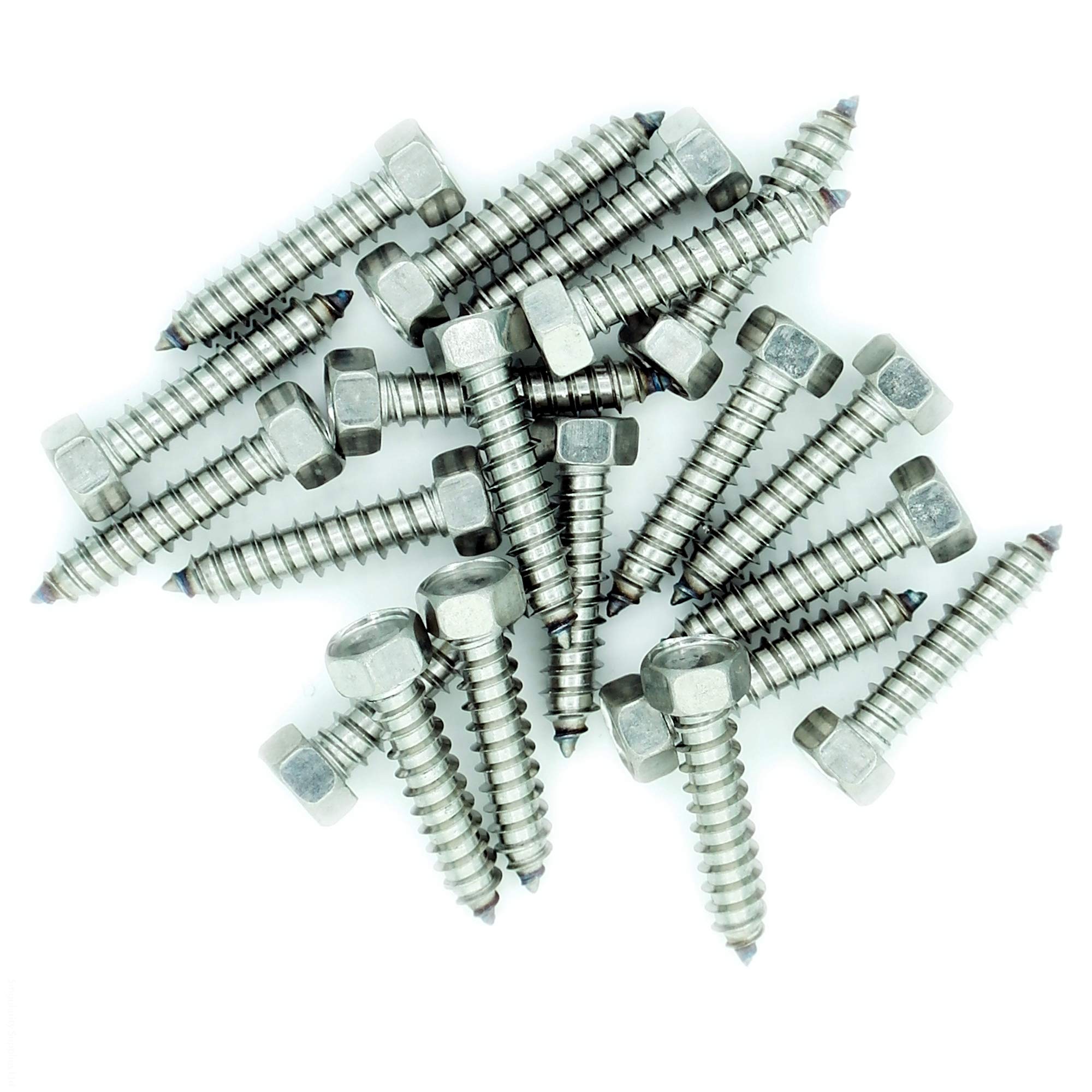Singularity Supplies No.10 X 0.7 (4.8Mm X 19Mm) Hex Self-Tapping Screw - Stainless Steel (A2) (Pack Of 20)