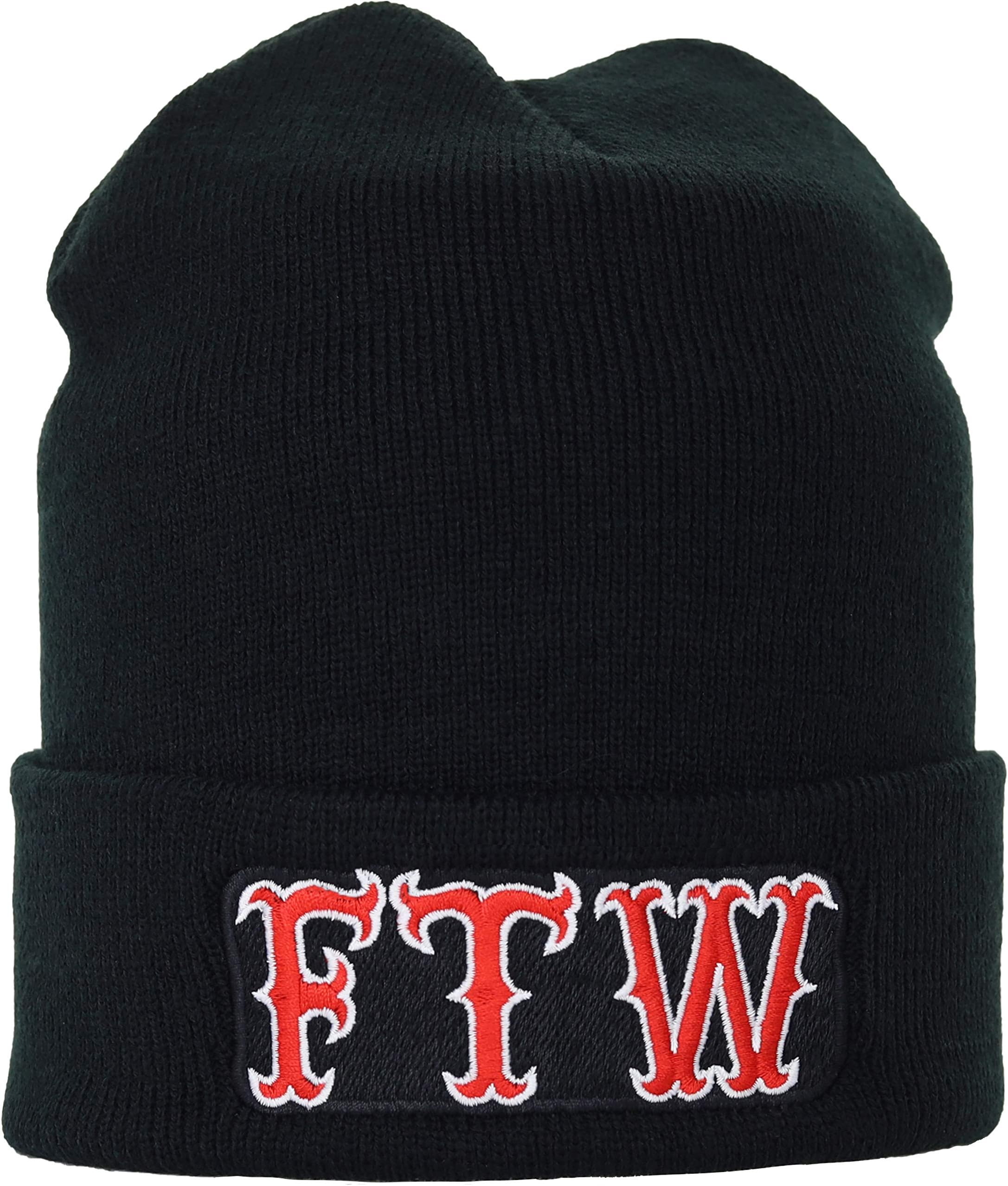 EXPRESS-STICKEREI Beanie with Embroidery Festival Beanie Warm Winter Beanie hat Beanie Strechable and Soft Cuffed Beanie Cap Unisex