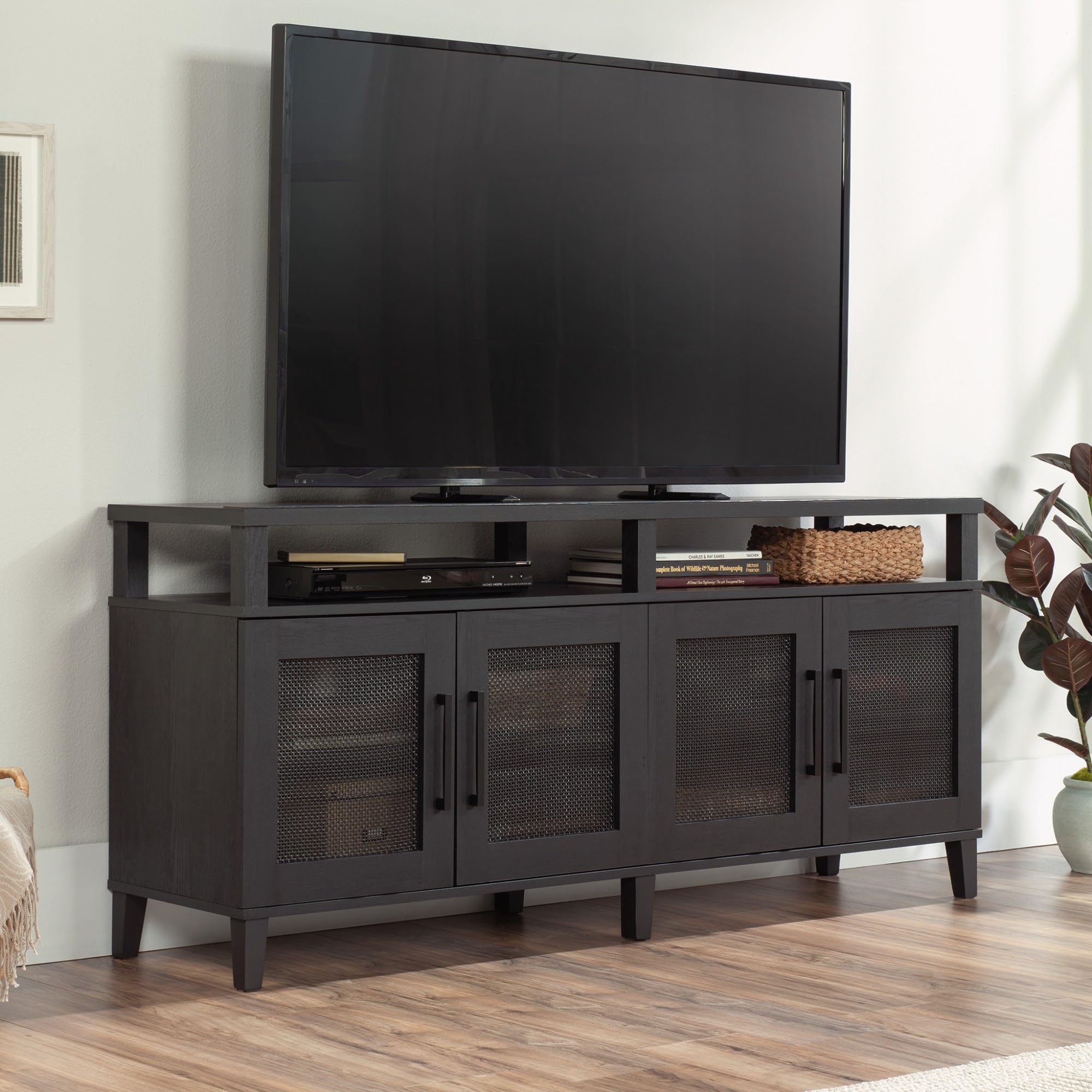 Amazon.com: Sauder Tiffin Line Credenza TV Stand, Screens up to 65
