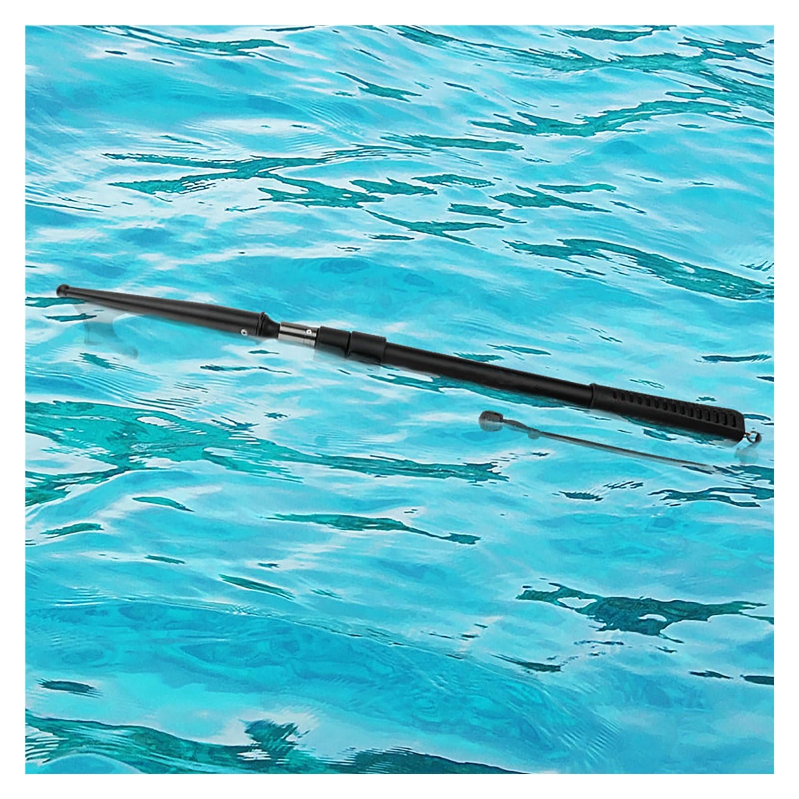 DJPHOFS Floating & Telescoping Boat Hooks Easy of Use, High Strength Retractable Marine Pole for Docking, Boat Push Pole Telescoping (Black, Blue, Silver)(Black,240cm/7.9ft)