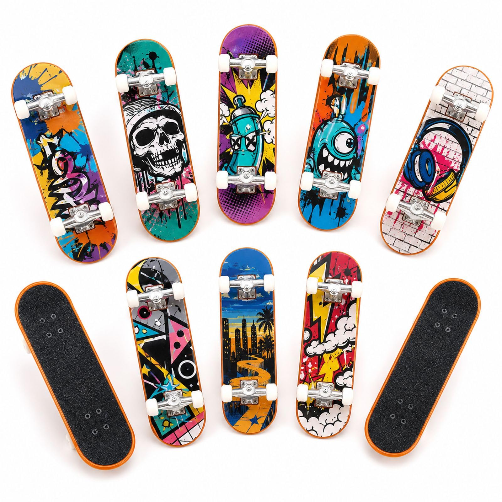 10PCS Mini Skateboard Fingerboard Finger Skateboards for Desk