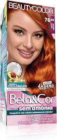 Coloração Bela&Cor Sem Amônia - 76.44 Ruivo Natural