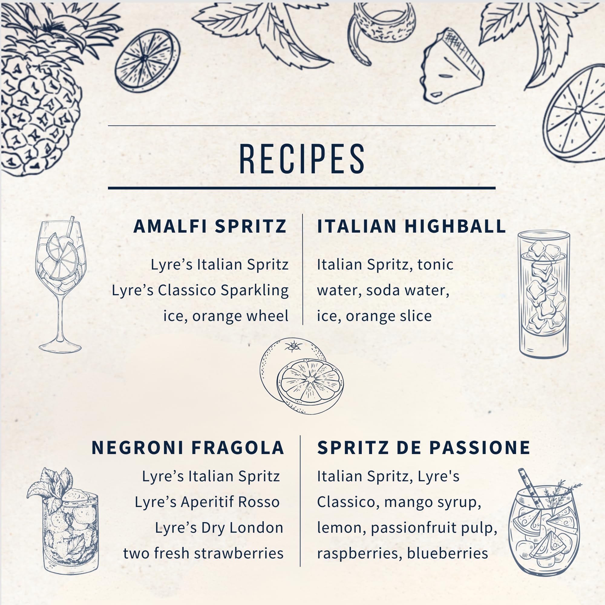 Lyre's Non Alcoholic Italian Spritz Spirit Award Winning Low Calorie Alcohol Free Aperitif Alternative Vegan Friendly Zero Proof Bitter Orange Style Spirit for Spritz and Cocktails 700ml product thumbnail 7