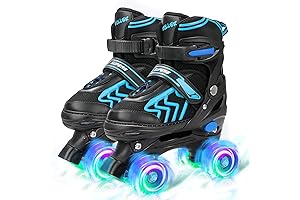 Adjustable Inline Skates for Boys Ages 5-8 Light Up Wheels for Kids...