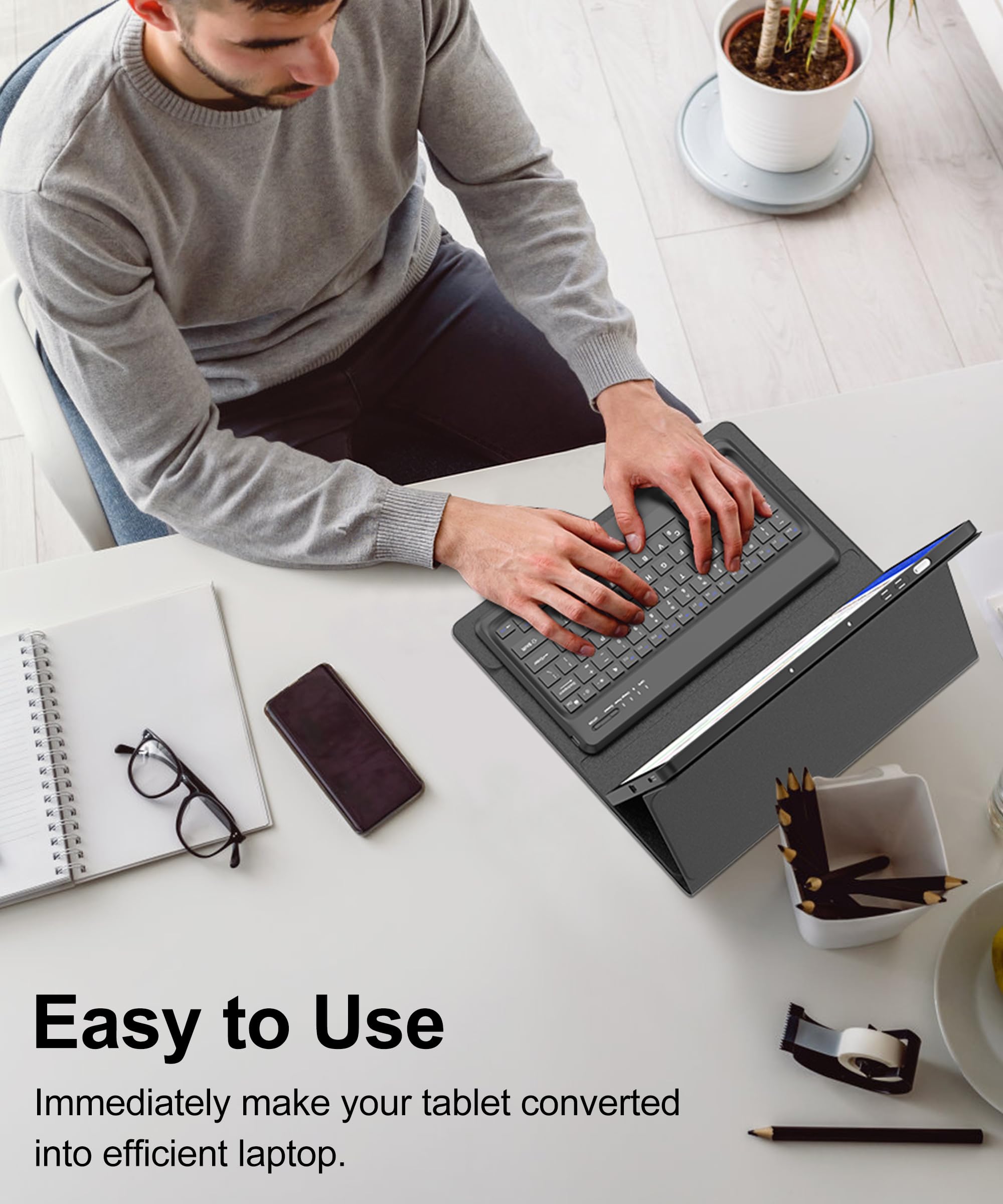 Amazon.com: Keyboard Case for Samsung Galaxy Tab S10 FE+ Plus 13.1