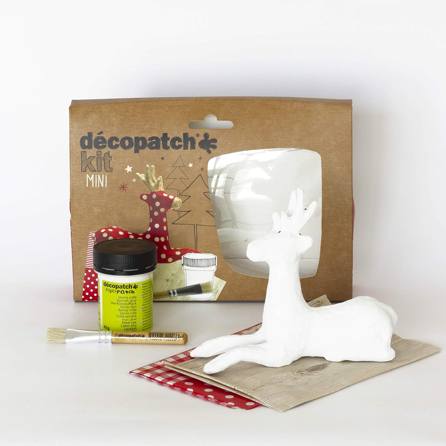 Décopatch Mache Reindeer Mini Kit - Image 3