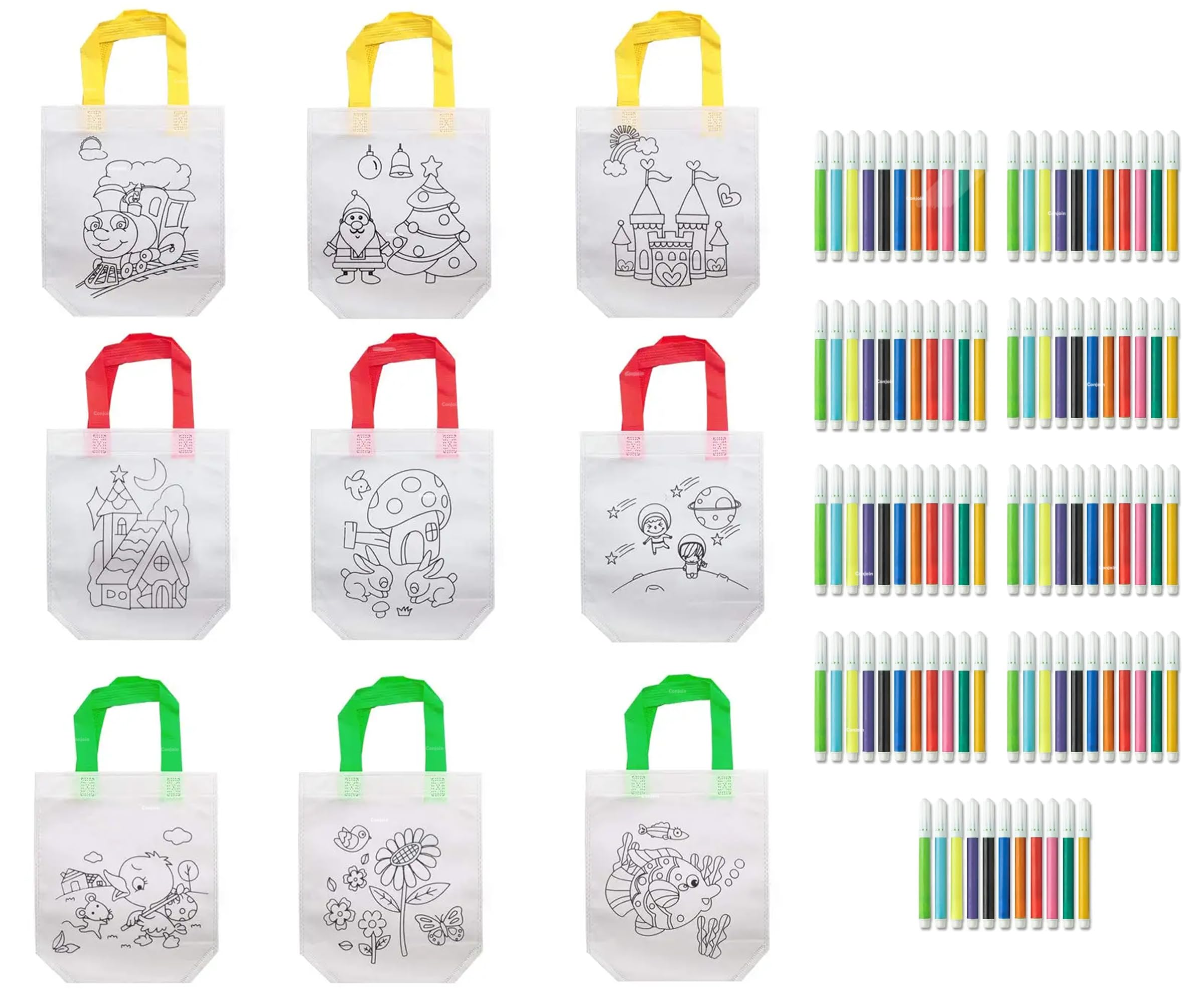 Conjoin™ Coloring Goodies Bag for Birthday Return Gift for Kids Pack of 9 (B0CSP7KXQT) Amazon Price History, Amazon Price Tracker