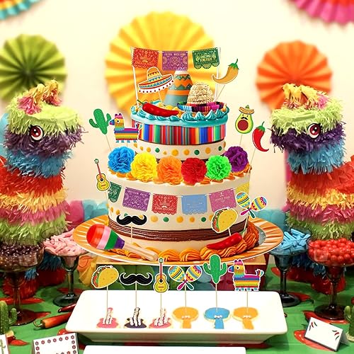 Miniatura 63 de Hooqict 26 piezas de decoraciones de pasteles de los años 80 y 90, decoraciones retro de los años 80 de hip hop con bolas de purpurina para cupcakes