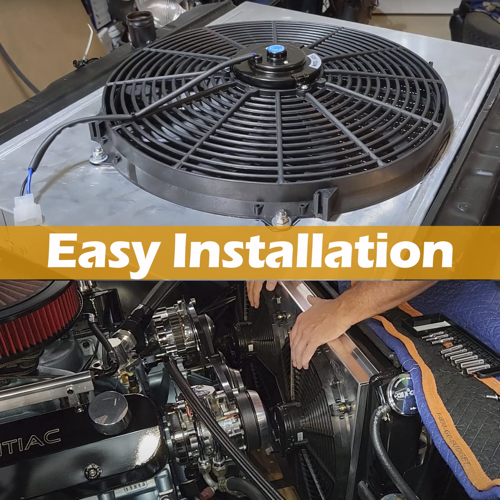 Ventilateur De Radiateur Électrique 6 Pouces - Ultra Fin & Puissant Pour Voiture, Refroidissement Moteur Efficace