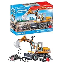 PLAYMOBIL | Action Heroes | Grande Escavatore | Giocattolo da Costruzione per Bambini | Set Escavatore | Giocattolo per Bambini dai 4 Anni | 71749