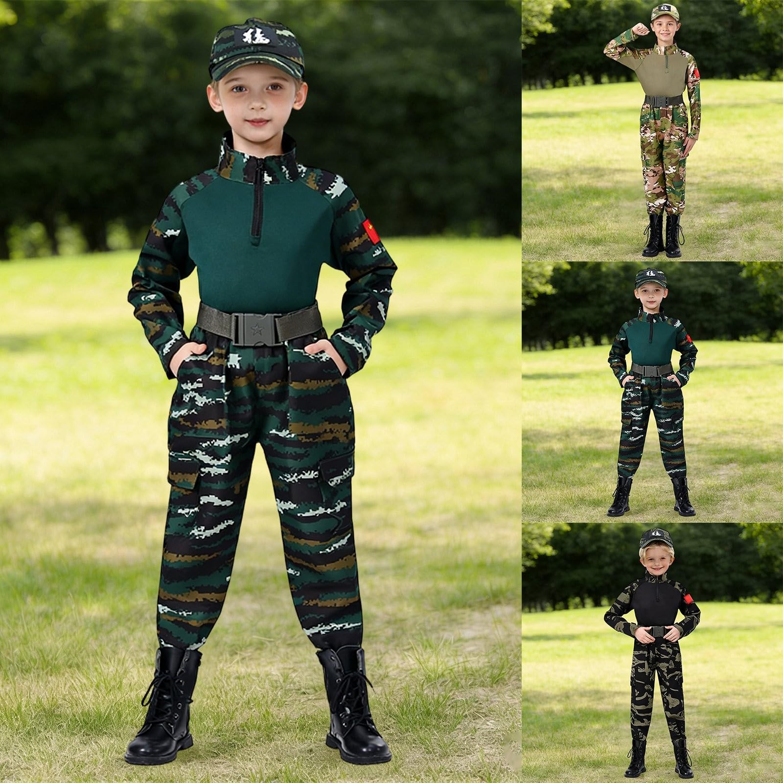 WWricotta Completo outdoor bambino: maglietta a maniche lunghe anti-UV e pantaloni leggeri, per escursioni