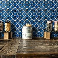 Vista 18 de Lukery Peel and Stick Tile Waterproof Backsplash for Kitchen Flower Tile Stickers Self-Adhesive Floor Tile PVC Wall Tile DIY Tile Decals, Grey