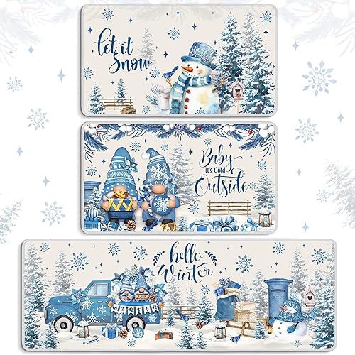 Miniatura 15 de Juego de 3 Alfombras y Tapetes Góticos para Cocina Vintage Gótico Calabaza Espeluznante Alfombra Antideslizante Retro Esqueleto Bruja Murciélago