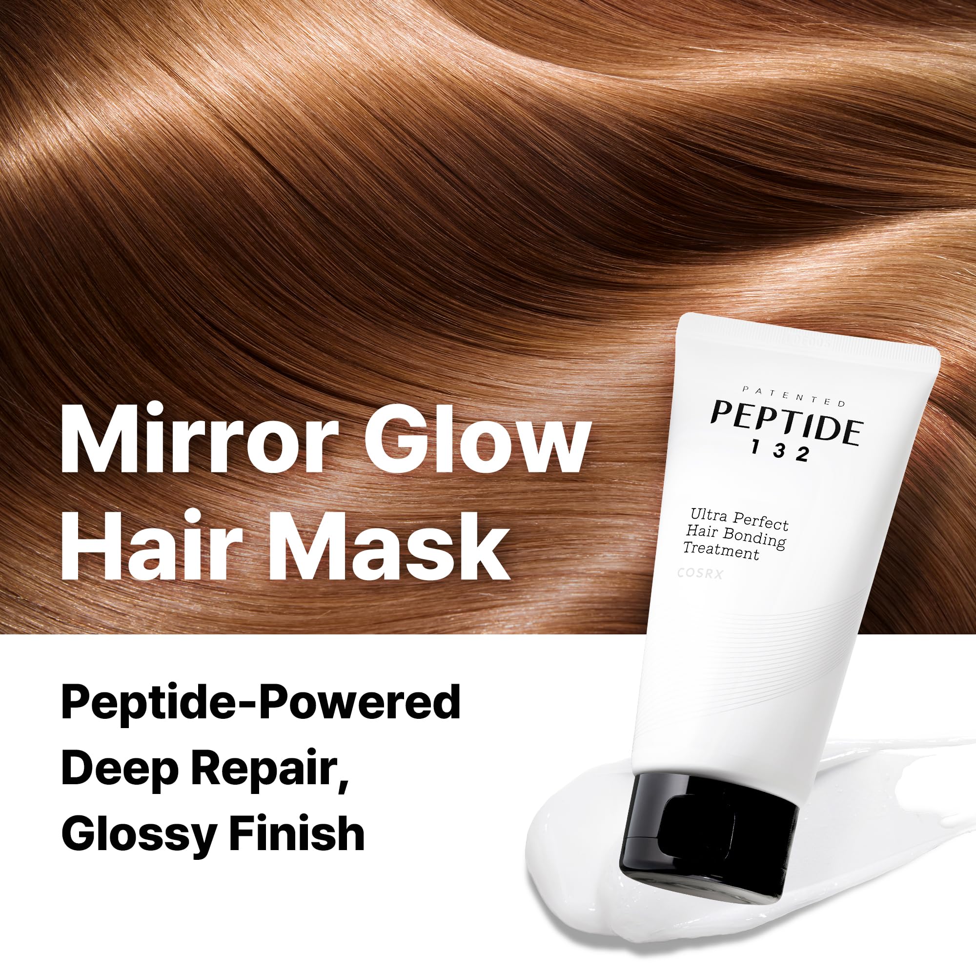 COSRX PEPTIDE 132 Hair Bonding Repair Treatment - Deep Conditioner Hair Mask for Damaged, Dry Hair, Repairs Breakage & Split Ends, For All Hair Types 60ml — view 2