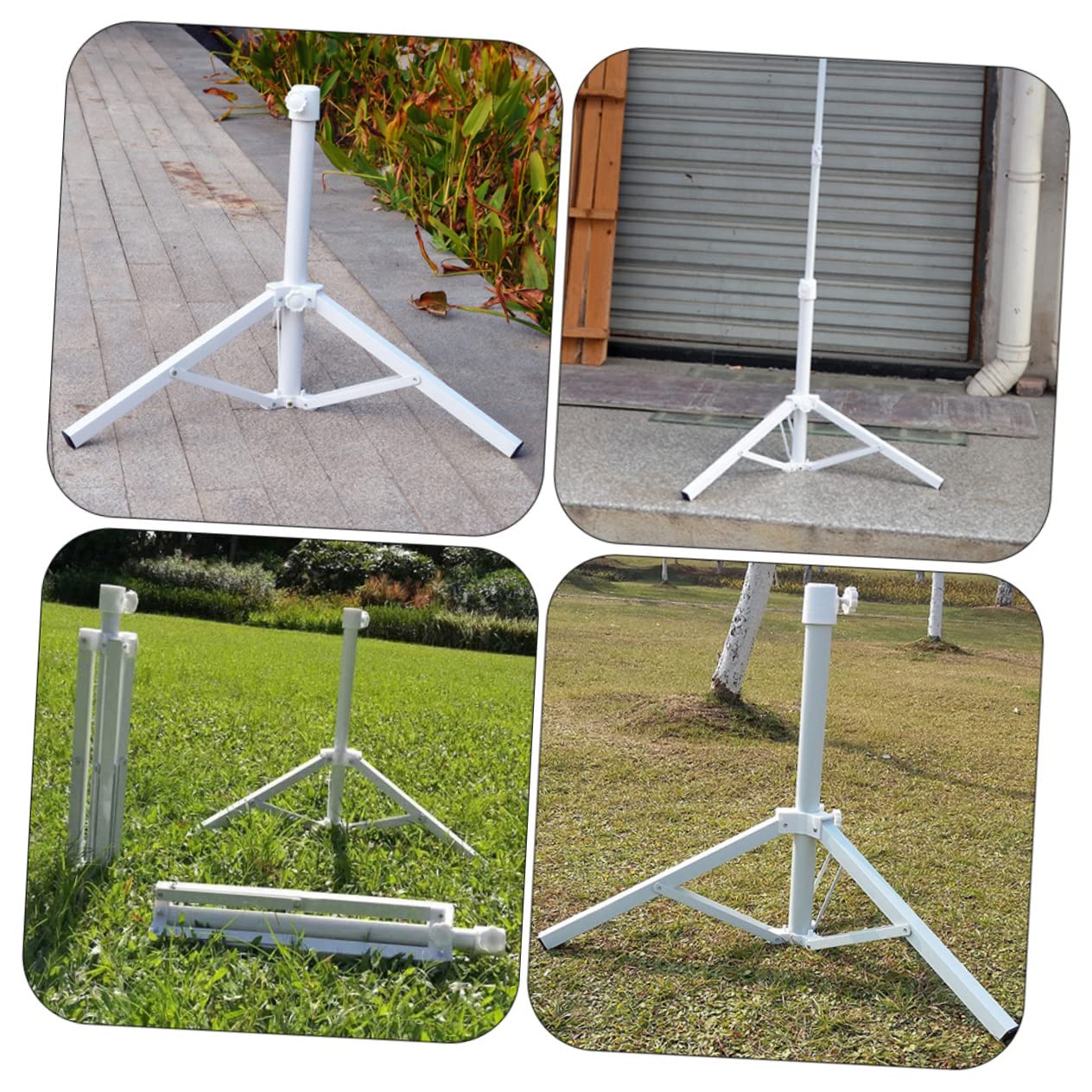 TOYANDONA Pied de Parasol Fixe pour Jardin et Plage Support Stable pour Parasol de Terrasse Facile à Transporter pour Camping et Activités Extérieures
