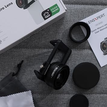 Macro Lens 10X-20X for Smartphone, Universal Clip-On HD Close-Up Lens Kit for Smartphone Perfect for Macro Photography, Jewelry, Flowers, Insects