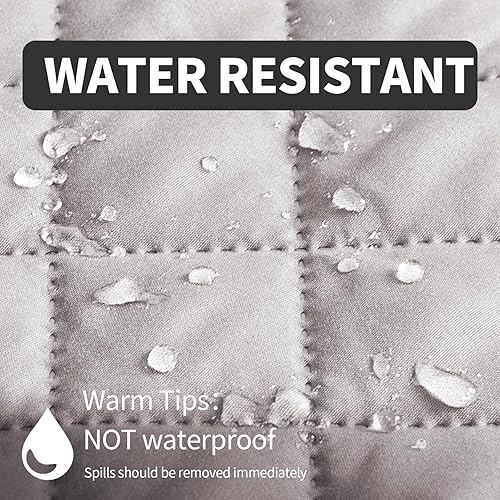 Miniatura 5 de Funda reversible para sofá biplaza, funda de sofá, protector de muebles para perros (sofá biplaza, beigebeige)