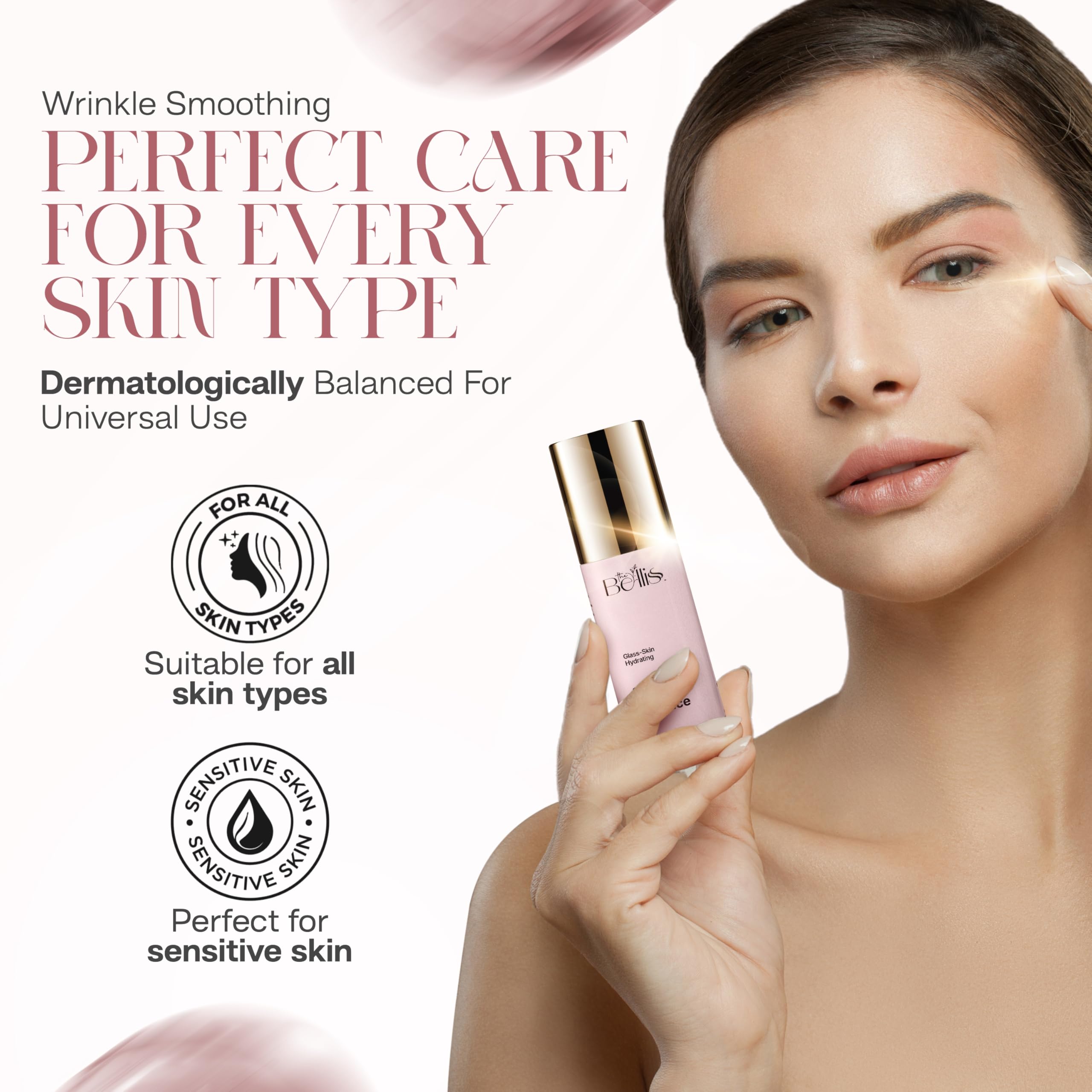 The Bellis Snail Mucin Essence – Snail Mucin Serum with Hyaluronic Acid, Allantoin – Hydrating Serum for Face – Lightweight and Fast-Absorbing – Anti-Aging and Hydration Support – 1.7fl oz