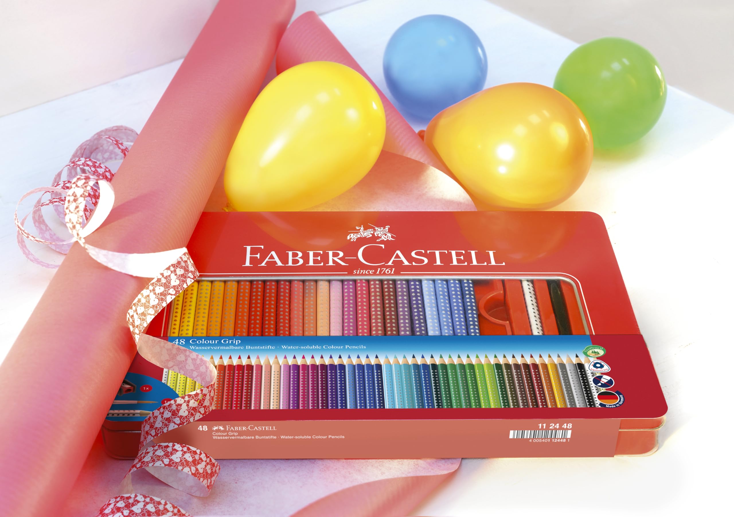 ファーバーカステル カラーグリップ水彩色鉛筆48色(缶入)+アクセサリー 112448 dwos6rj Amazon.co.jp: ファーバーカステル カラーグリップ水彩色鉛筆 48色(缶
