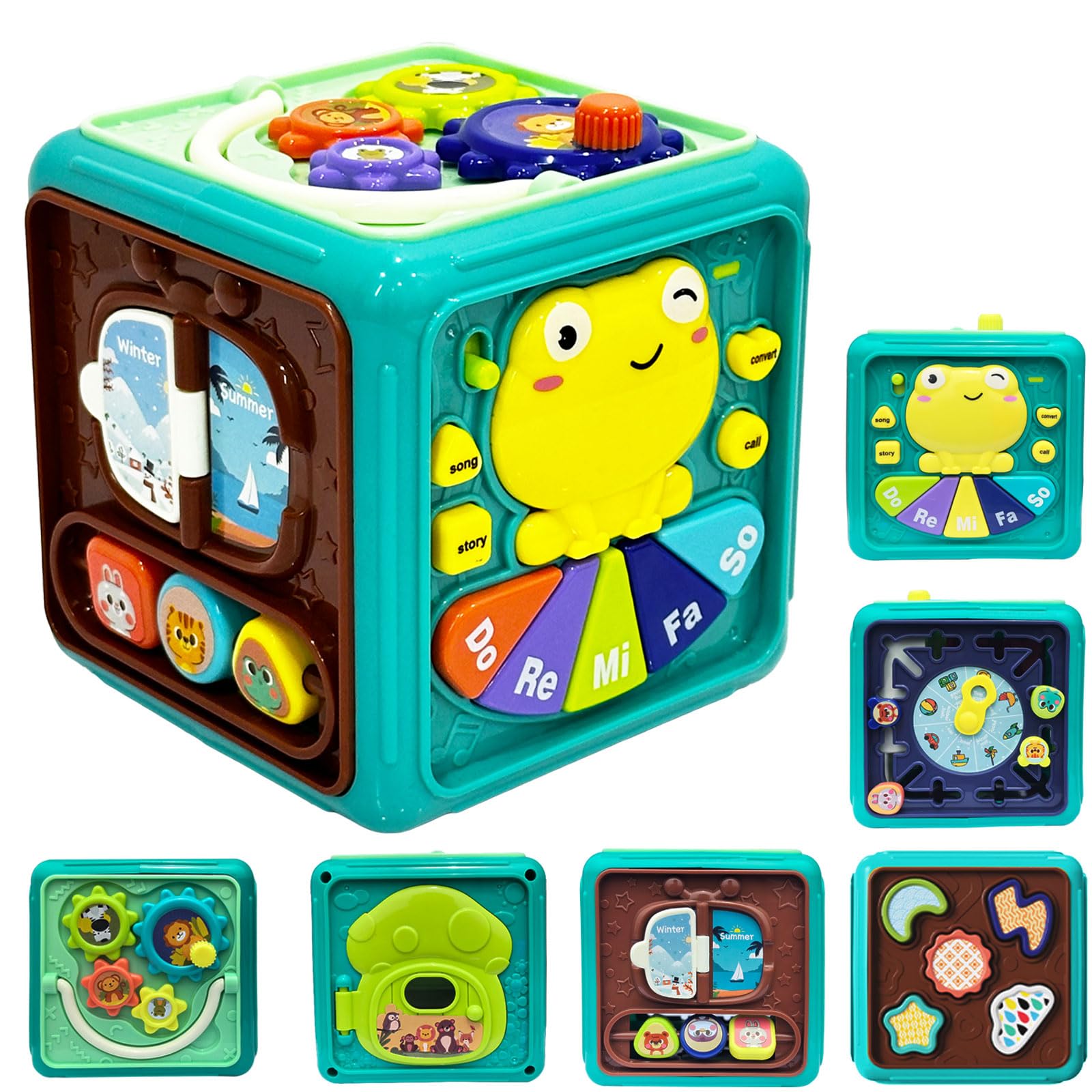 Frog Baby Musical Activity Cube Multifunctional Early Learning