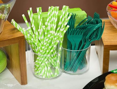 Home Collection - Servilletero acrílico clásico con 5 compartimentos con organizador de cubiertos, para cucharas, tenedores, cuchillos y tazas,