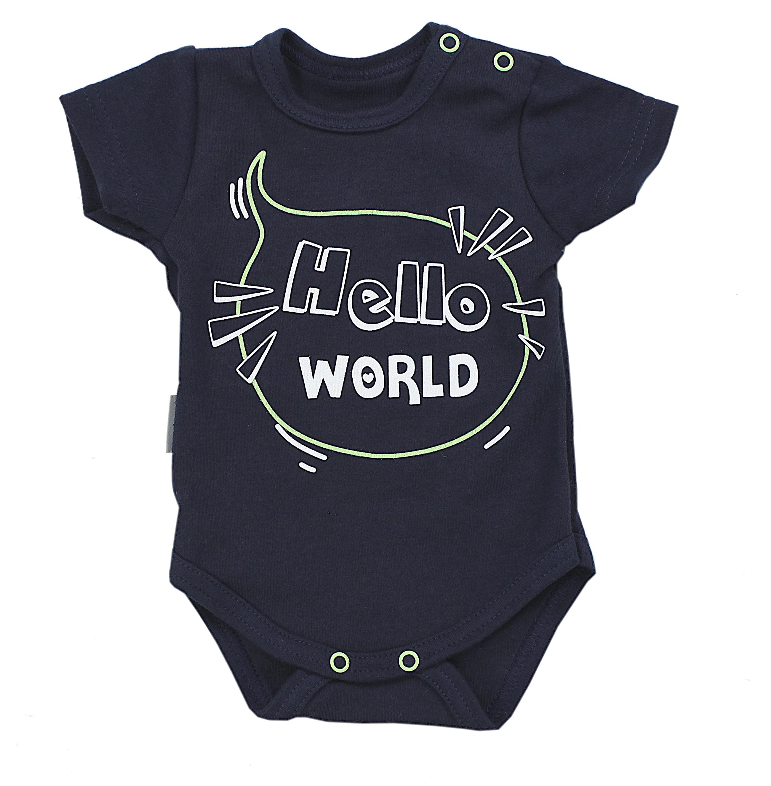 TupTam Body Bébé Manches Courtes Lot de 5 – Bodies Bébé Fille ou Garçon avec Motif Coton