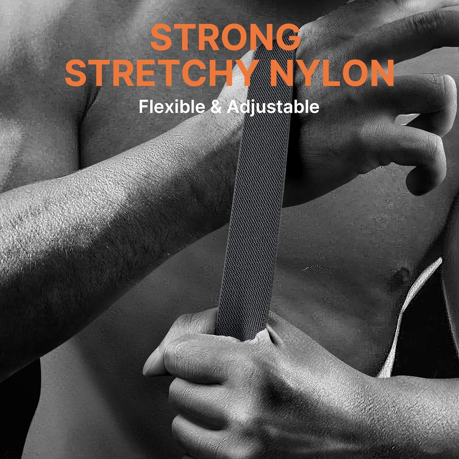 Bandletic Compatible with Garmin Fenix 6 Watch Band, Stretchy Nylon Sport 22mm Quick Fit Strap for Instinct E&3 45mm/2/Fenix E/8 47mm/7/6/5/Forerunner 965/955/Epix 2/Tactix & Quatix 8-47mm/Descent G2 - Image 4