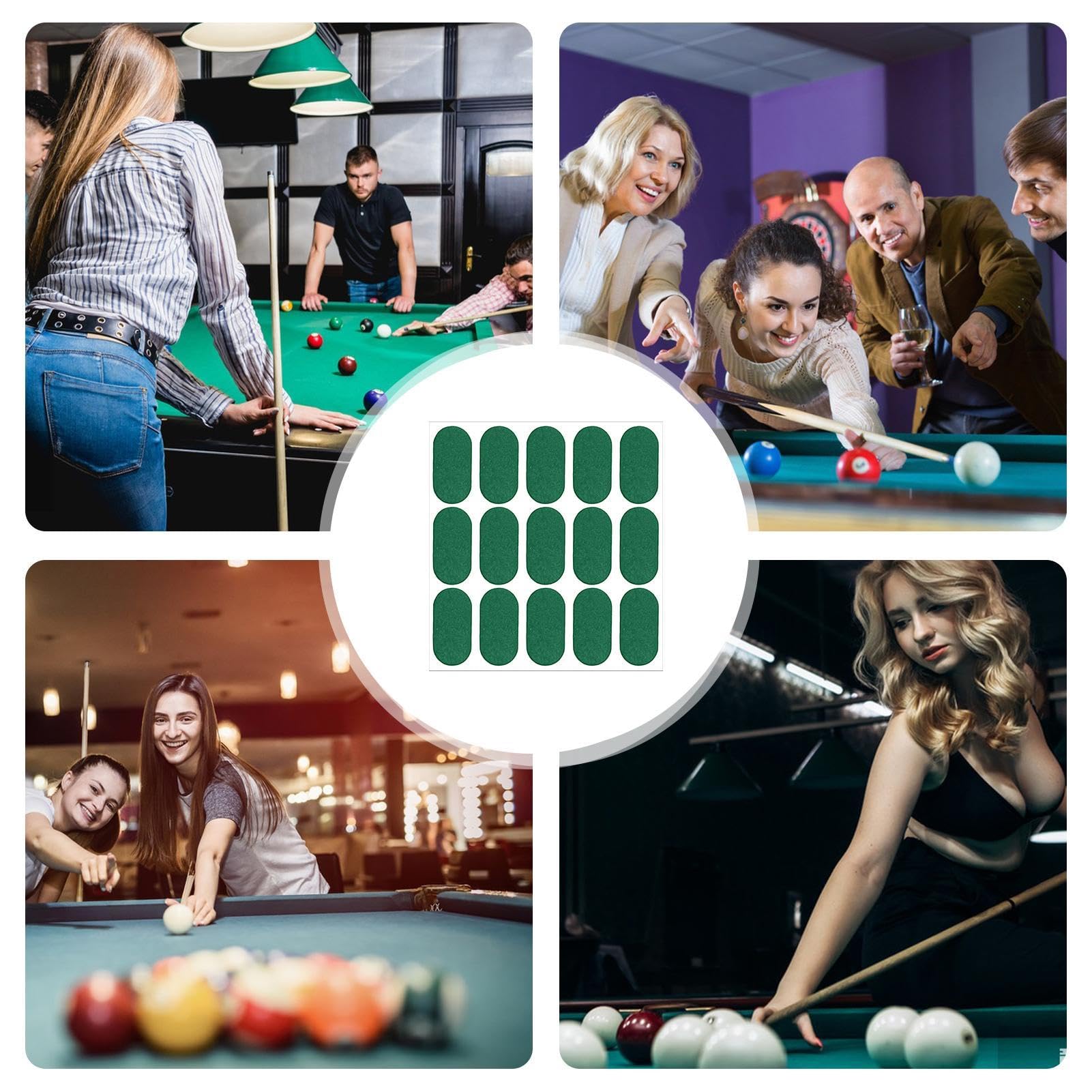 Billardtuch Reparaturaufkleber Set - Verschiedene Größen Für Snooker & Pool