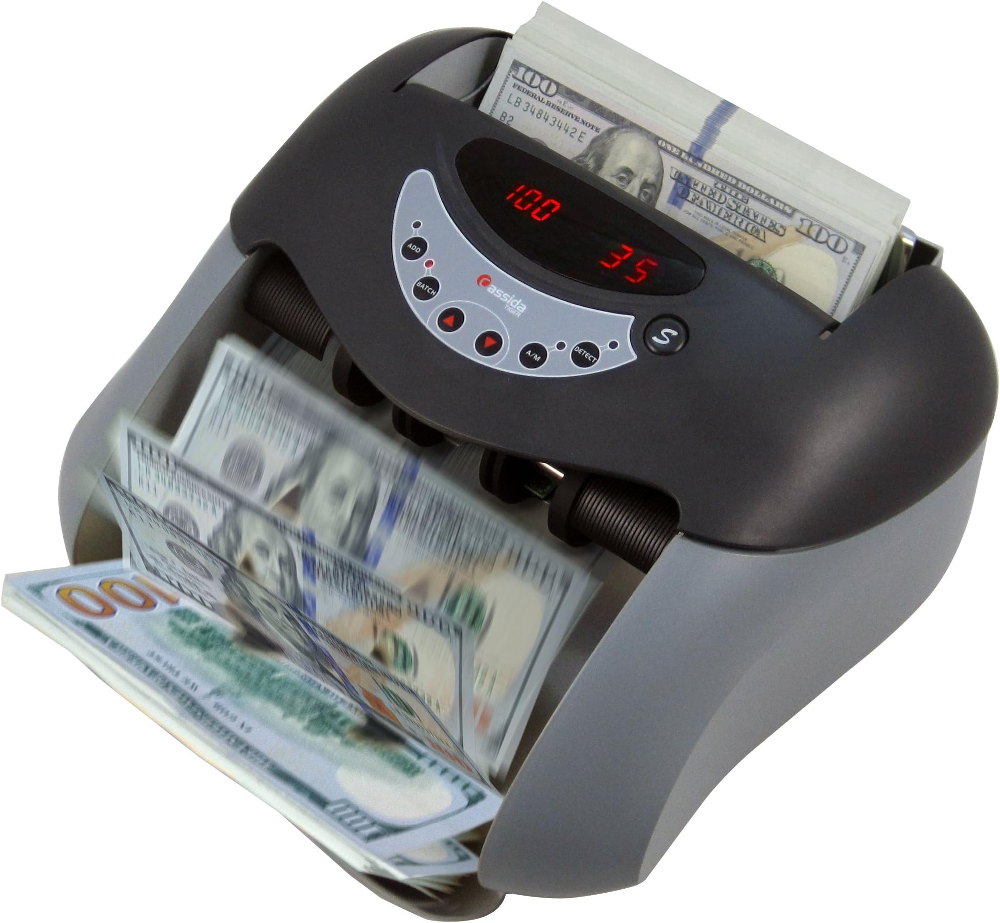 CassidaTiger UV Digital Bill Counter with Ultraviolet Counterfeit Detection
