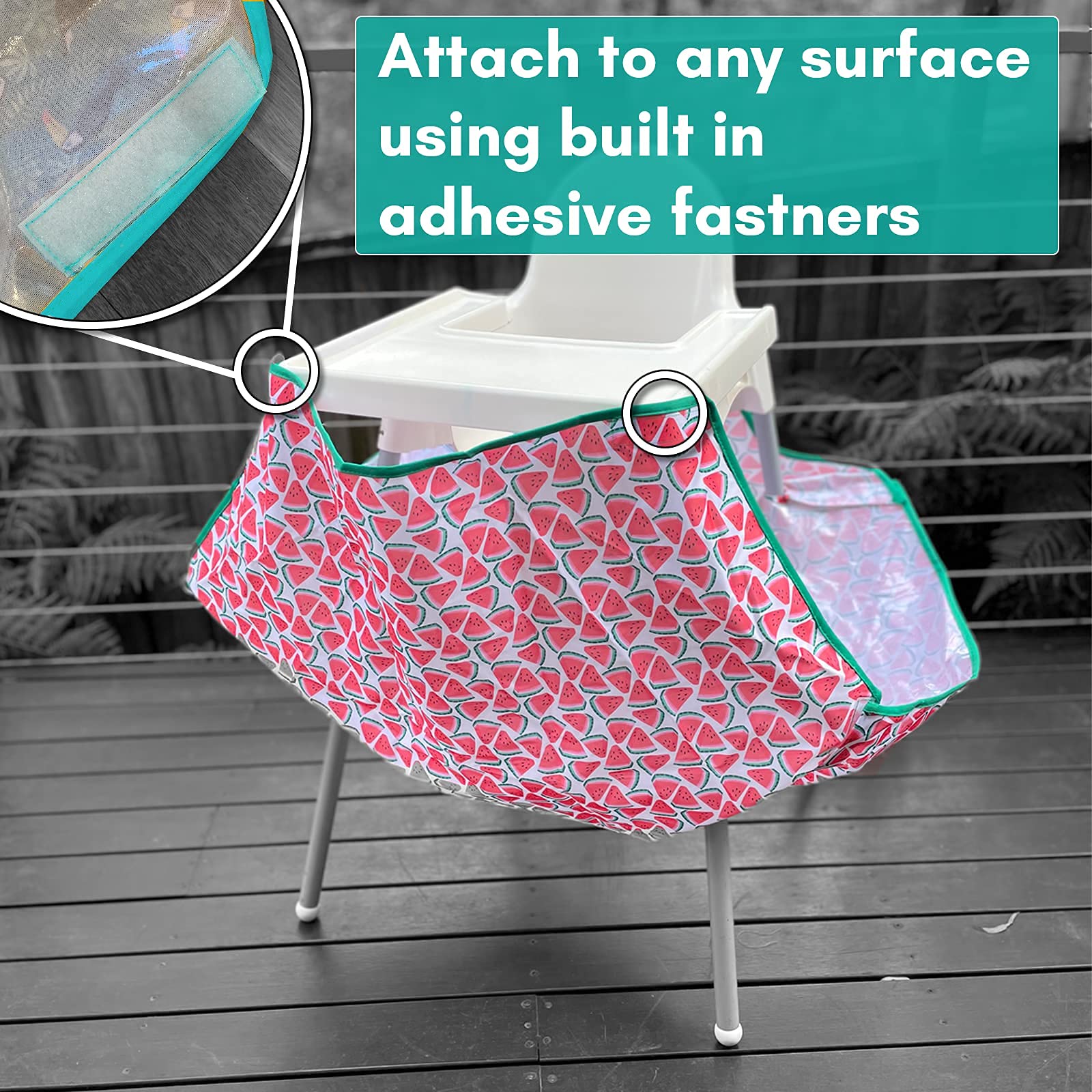 Splat Tapis pour dessous de chaise haute Blanc
