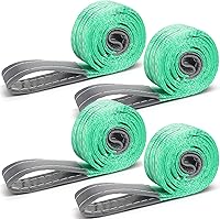 Vista 9 de 4 piezas de correas de eslinga de elevación correas de eslinga web resistentes de poliéster y nailon para uso en automóviles al aire libre