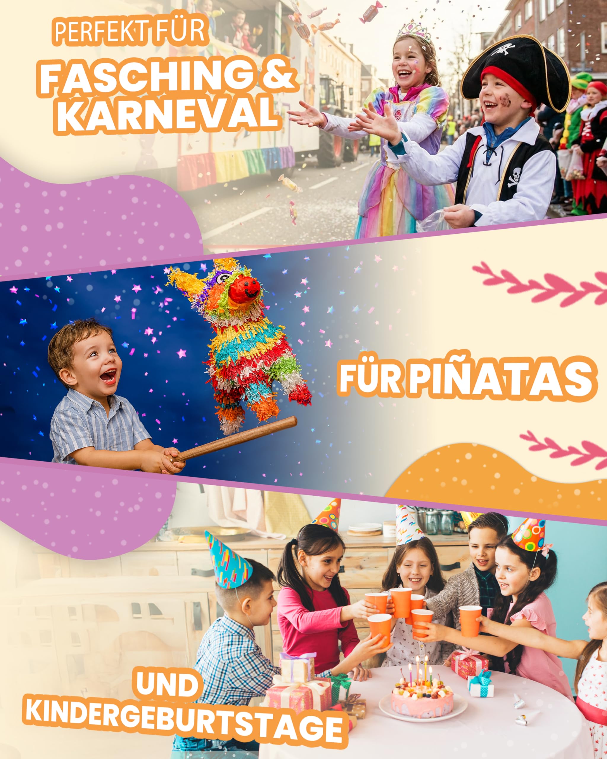 Süßigkeiten Box von Candy Circle - Süßigkeiten für Adventskalender, Kinder Mix - XXL Süssigkeiten Box - Süssigkeiten Grosspackung für Kindergeburtstag, Pinata Füllung oder Wurfmaterial