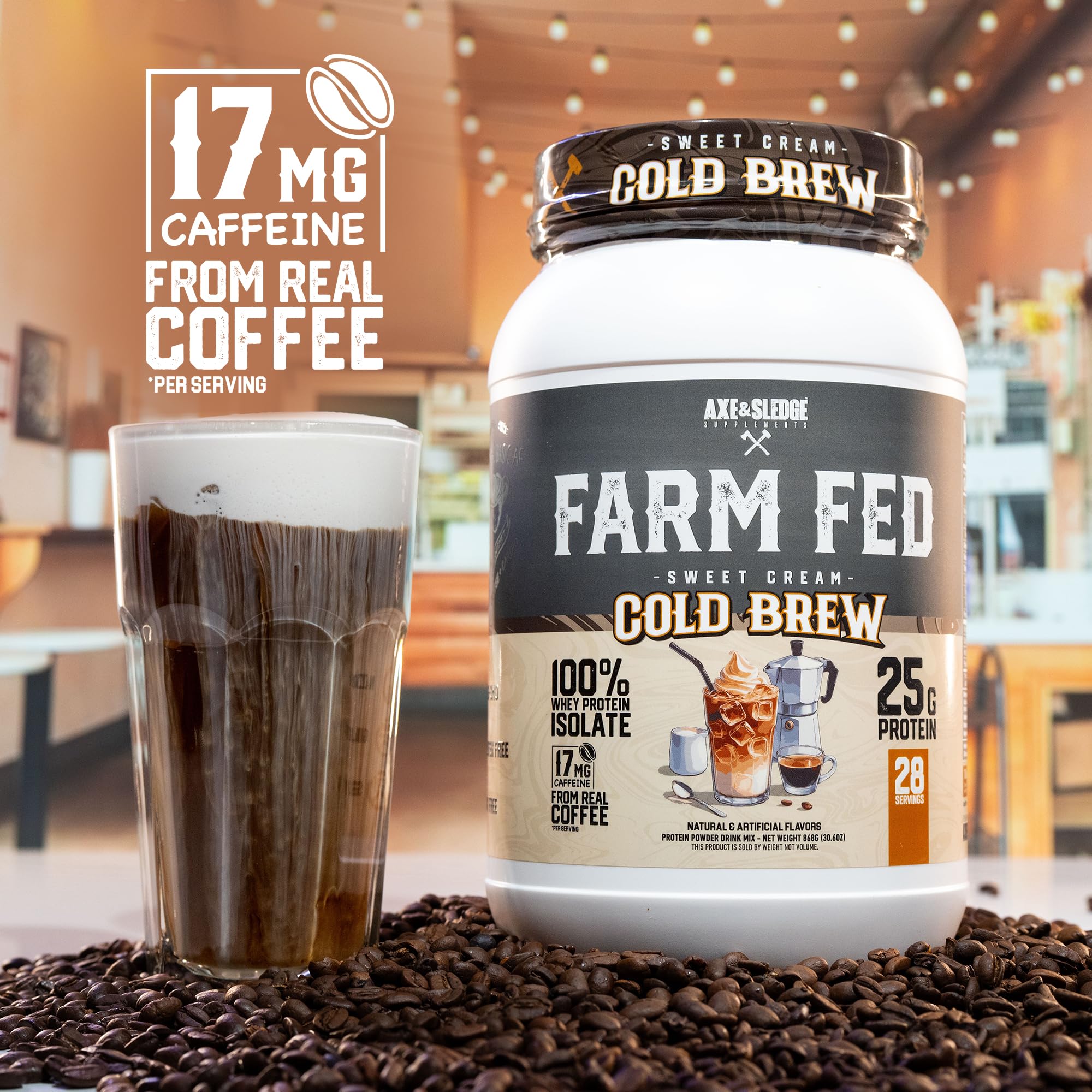 Axe & Sledge Farm Fed 100% Whey Protein Isolate | 25g Protein | Low Carb, Low Sugar, Gluten Free | Protein Powder for Men and Women | Keto | Made in the USA | 28 Servings, Vanilla Milkshake — Amazon image 14